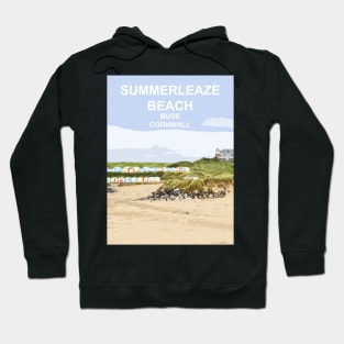 Bude Cornwall.  Summerleaze Beach Cornish gift Kernow Travel location poster Hoodie